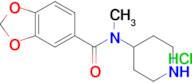 Benzo[1,3]dioxole-5-carboxylic acid methyl-piperidin-4-yl-amide hydrochloride