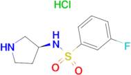 3-Fluoro-N-(S)-pyrrolidin-3-yl-benzenesulfonamide hydrochloride