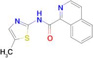 Isoquinoline-1-carboxylic acid (5-methyl-thiazol-2-yl)-amide