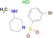 [1-(3-Bromo-benzenesulfonyl)-piperidin-3-yl]-methyl-amine hydrochloride