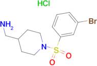 C-[1-(3-Bromo-benzenesulfonyl)-piperidin-4-yl]-methylamine hydrochloride