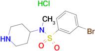 3-Bromo-N-methyl-N-piperidin-4-yl-benzenesulfonamide hydrochloride