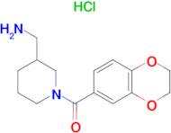 (3-Aminomethyl-piperidin-1-yl)-(2,3-dihydro-benzo[1,4]dioxin-6-yl)-methanone hydrochloride