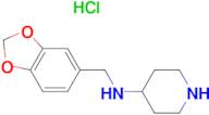 Benzo[1,3]dioxol-5-ylmethyl-piperidin-4-yl-amine hydrochloride