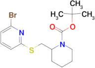 2-(6-Bromo-pyridin-2-ylsulfanylmethyl)-piperidine-1-carboxylic acid tert-butyl ester