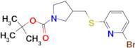 3-(6-Bromo-pyridin-2-ylsulfanylmethyl)-pyrrolidine-1-carboxylic acid tert-butyl ester