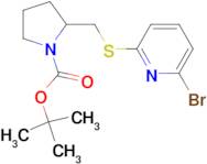 2-(6-Bromo-pyridin-2-ylsulfanylmethyl)-pyrrolidine-1-carboxylic acid tert-butyl ester