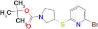 (S)-3-(6-Bromo-pyridin-2-ylsulfanyl)-pyrrolidine-1-carboxylic acid tert-butyl ester