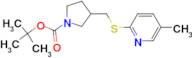 3-(5-Methyl-pyridin-2-ylsulfanylmethyl)-pyrrolidine-1-carboxylic acid tert-butyl ester