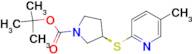 (R)-3-(5-Methyl-pyridin-2-ylsulfanyl)-pyrrolidine-1-carboxylic acid tert-butyl ester