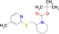 2-(4-Methyl-pyridin-2-ylsulfanylmethyl)-piperidine-1-carboxylic acid tert-butyl ester