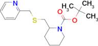 2-(Pyridin-2-ylmethylsulfanylmethyl)-piperidine-1-carboxylic acid tert-butyl ester