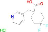 4,4-Difluoro-1-(pyridin-3-ylmethyl)cyclohexane-1-carboxylic acid hydrochloride