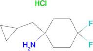 1-(Cyclopropylmethyl)-4,4-difluorocyclohexan-1-amine hydrochloride