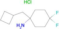 1-(Cyclobutylmethyl)-4,4-difluorocyclohexan-1-amine hydrochloride