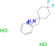 4,4-Difluoro-1-(pyridin-2-ylmethyl)cyclohexan-1-amine dihydrochloride