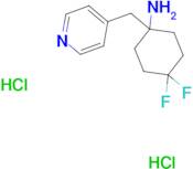 4,4-Difluoro-1-(pyridin-4-ylmethyl)cyclohexan-1-amine dihydrochloride