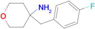 4-[(4-Fluorophenyl)methyl]oxan-4-amine