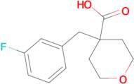 4-[(3-Fluorophenyl)methyl]oxane-4-carboxylic acid