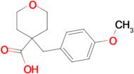 4-[(4-Methoxyphenyl)methyl]oxane-4-carboxylic acid