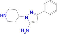 3-Phenyl-1-(piperidin-4-yl)-1H-pyrazol-5-amine