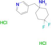 4,4-Difluoro-1-(pyridin-3-ylmethyl)cyclohexan-1-amine dihydrochloride