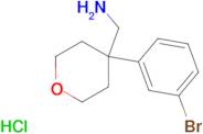 [4-(3-Bromophenyl)oxan-4-yl]methanaminehydrochloride