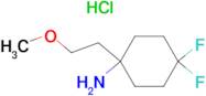 4,4-Difluoro-1-(2-methoxyethyl)cyclohexan-1-amine hydrochloride