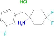 4,4-Difluoro-1-[(3-fluorophenyl)methyl]cyclohexan-1-amine hydrochloride