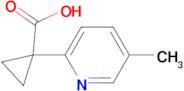 1-(5-Methylpyridin-2-yl)cyclopropane-1-carboxylic acid