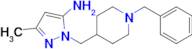 1-[(1-Benzylpiperidin-4-yl)methyl]-3-methyl-1H-pyrazol-5-amine