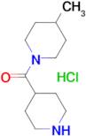 (4-Methylpiperidin-1-yl)(piperidin-4-yl)methanone hydrochloride