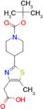 2-(2-(1-(tert-Butoxycarbonyl)piperidin-4-yl)-5-methylthiazol-4-yl)acetic acid