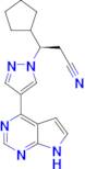 3-Cyclopentyl-4-(7H-pyrrolo[2,3-d]pyrimidin-4-yl)-(beta-R)-1H-pyrazole-1-propanenitrile