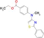 Ethyl 4-(methyl(2-phenylthiazol-4-yl)amino)benzoate