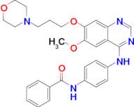 N-[4-[[6-Methoxy-7-[3-(4-morpholinyl)propoxy]-4-quinazolinyl]amino]phenyl]benzamide