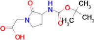 2-[3-(Boc-amino)-2-oxopyrrolidin-1-yl]acetic acid