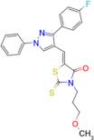 (5Z)-5-{[3-(4-Fluorophenyl)-1-phenyl-1H-pyrazol-4-yl]methylidene}-3-(3-methoxypropyl)-2-thioxo-1...