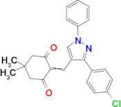 2-{[3-(4-Chlorophenyl)-1-phenyl-1H-pyrazol-4-yl]methylidene}-5,5-dimethylcyclohexane-1,3-dione