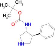 trans-3-N-Boc-Amino-4-phenylpyrrolidine