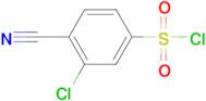 3-Chloro-4-cyanobenzenesulfonyl chloride