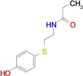 N-[2-(4-Hydroxyphenylsulfanyl)ethyl]propionamide