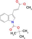 tert-Butyl 3-(3-methoxy-3-oxopropen-1-yl)indole-1-carboxylate