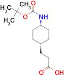 cis-3-(4-tert-Butoxycarbonylaminocyclohexyl)propionic acid