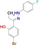 5-Bromo-2-[1-[(4-fluorophenyl)hydrazono]propyl]phenol