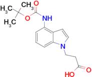 3-[4-[(tert-Butoxycarbonyl)amino]-1H-indol-1-yl]propanoic acid