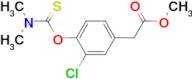 Methyl (3-chloro-4-dimethylthiocarbamoyloxyphenyl)acetate