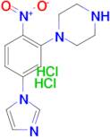 1-(5-(1H-Imidazol-1-yl)-2-nitrophenyl)piperazine dihydrochloride