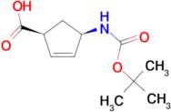 (1S,4R)-4-Boc-aminocyclopent-2-enecarboxylic acid