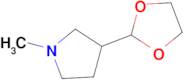 3-(1,3-Dioxolan-2-yl)-1-methylpyrrolidine